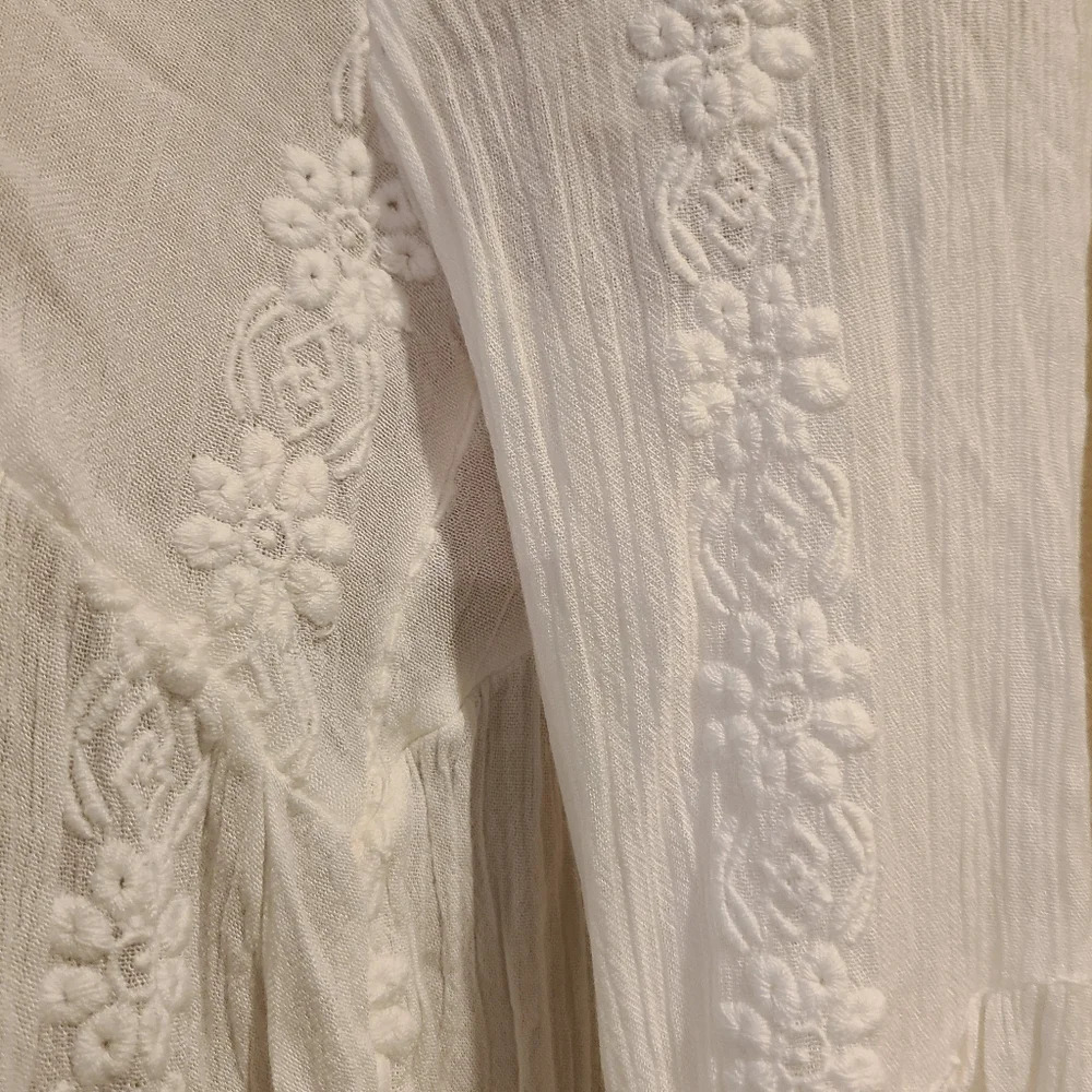 Free People white top lace tunic sz.XS - Picture 5 of 12